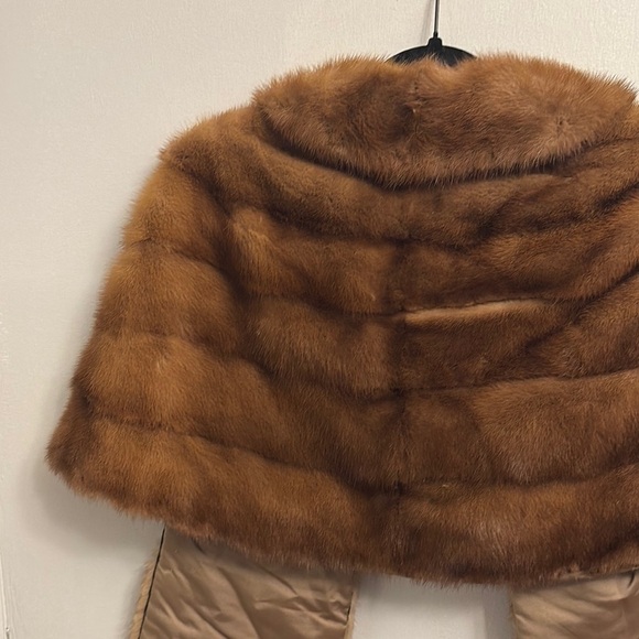 Vintage Gimbel Brothers Brown Fur Jacket Sz M - Picture 4 of 10